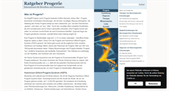 Desktop Screenshot of progerie.com